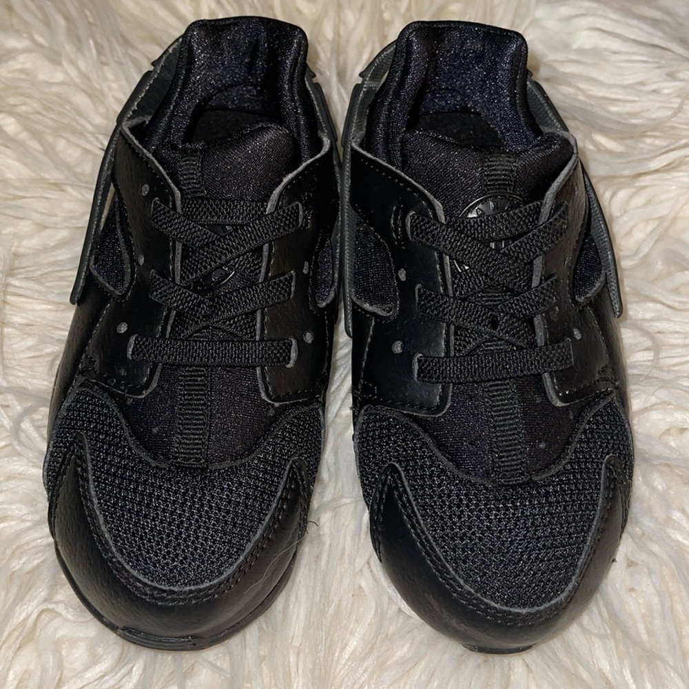Kids Black Sneakers - Comfortable Everyday Athletic Shoes